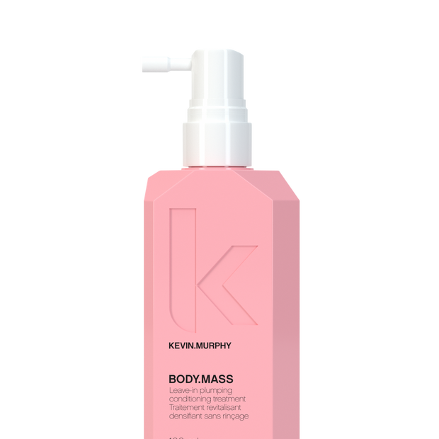 KEVIN.MURPHY BODY.MASS leave-in conditioning treatment, 100 mL pink bottle with pump