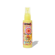 Anti-frizz hydrating hair treatment spray bottle, front view with pump cap