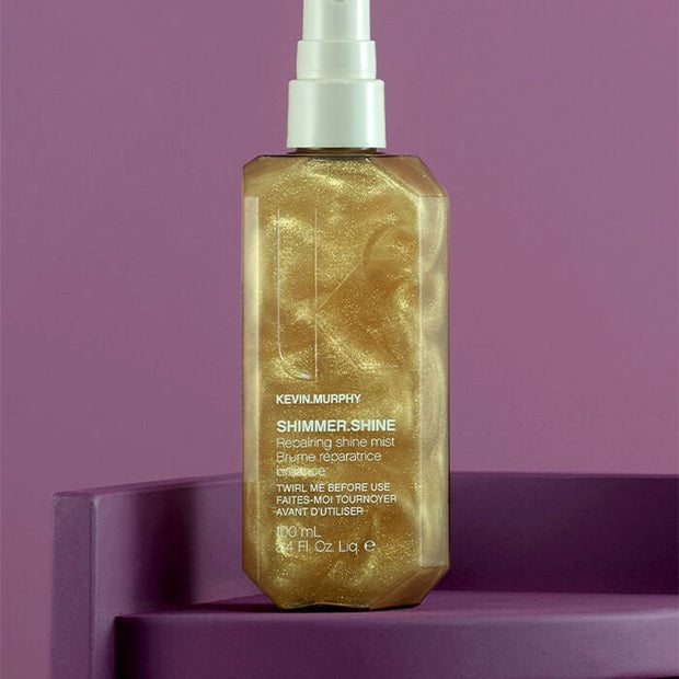 Gold-toned Shimmer.Shine shine mist bottle with fine spray nozzle