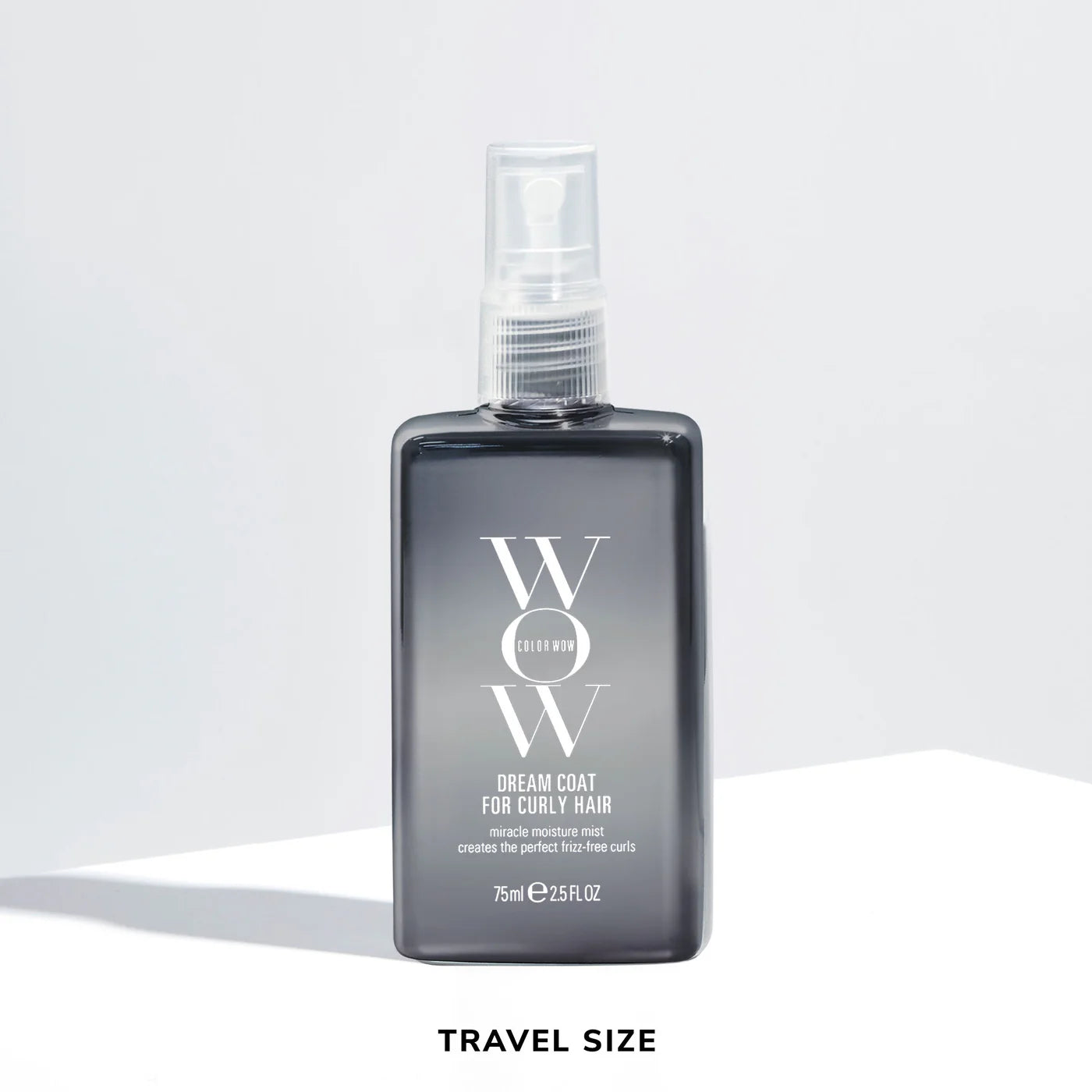 Travel-size Dream Coat for Curly Hair mist bottle, black 75 ml with clear sprayer