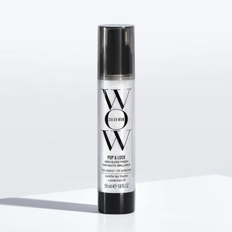 Pop & Lock high gloss finish hair spray bottle, black cap, 55 ml