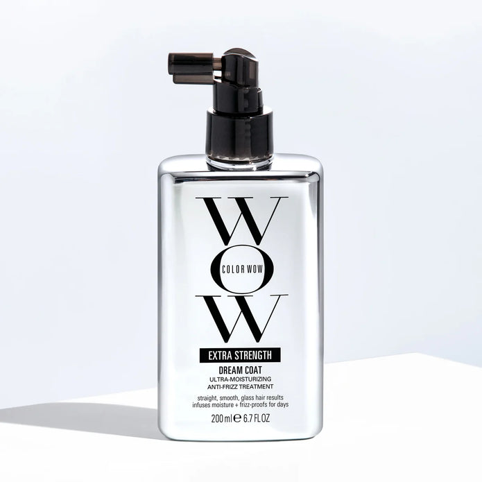 Extra Strength Dream Coat anti-frizz spray bottle with flip-top nozzle, 200 ml