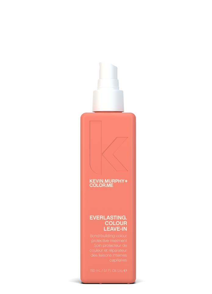 Everlasting colour leave-in bottle with pump, coral-orange color-me branding