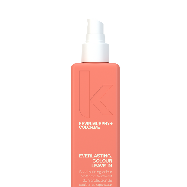 Everlasting colour leave-in bottle with pump, coral-orange color-me branding