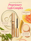 Lash enhancing serum in gold pen-style applicator and capped tube