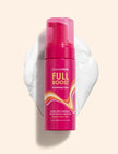 GrandeHAIR Full Boost volumizing foam bottle with pink pump dispenser