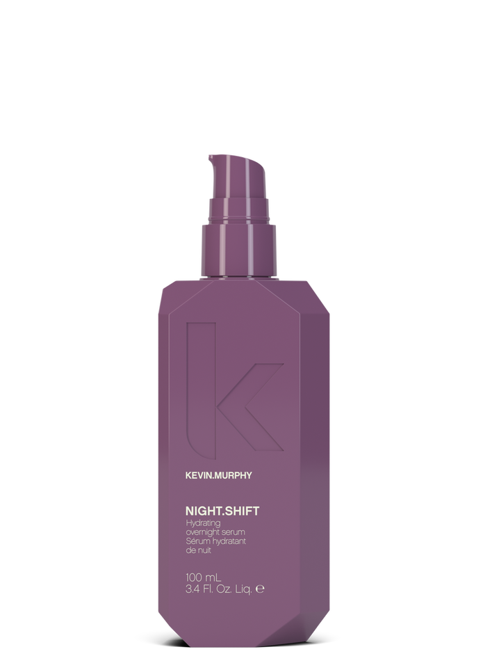 Night.Shift overnight serum bottle, purple, 100 mL
