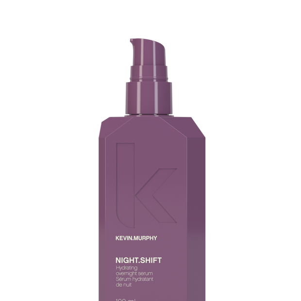 Night.Shift overnight serum bottle, purple, 100 mL