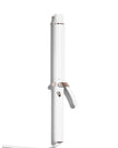 T3 SinglePass Curl X curling iron, white with side lever handle and rose-gold trim