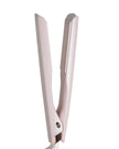Light pink T3 SinglePass hair straightener with two flat ceramic plates, 1-inch plates