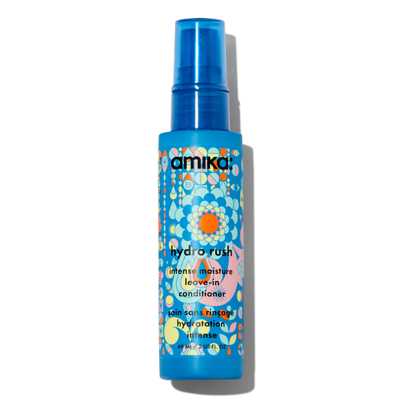 Amika Hydro Rush intense moisture leave-in conditioner bottle with pump top