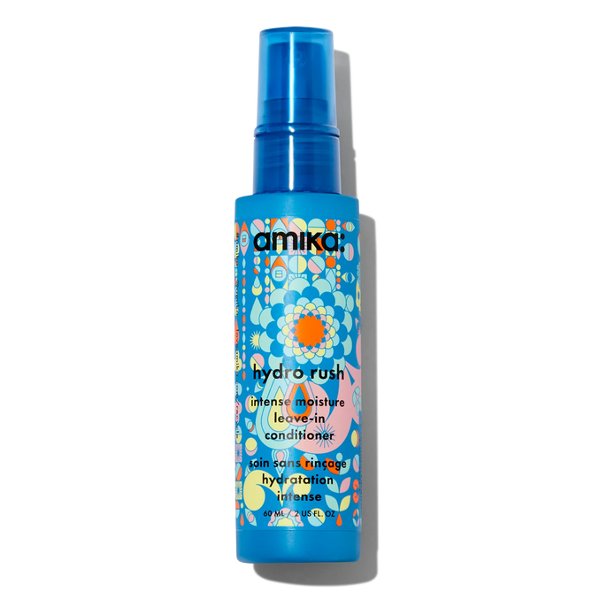 Amika Hydro Rush intense moisture leave-in conditioner bottle with pump top